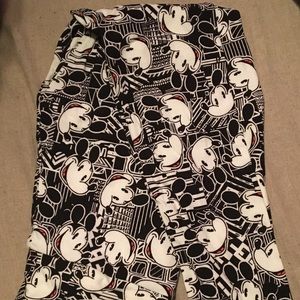 Black and White Mickey Lularoe Leggings